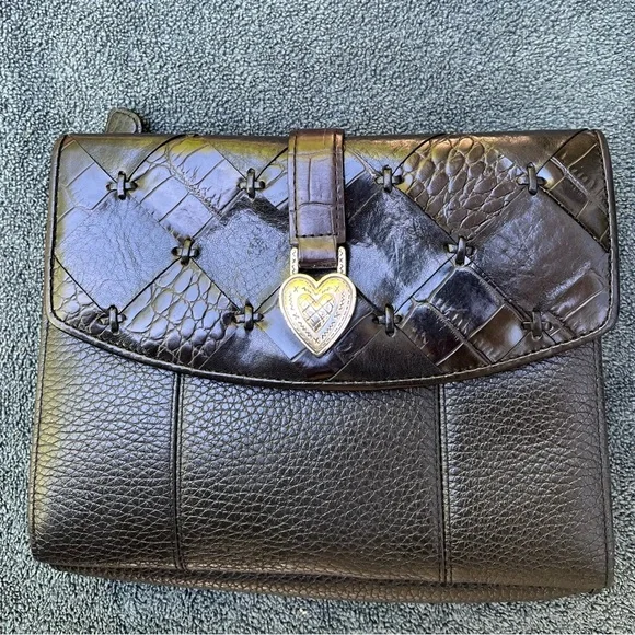 Vintage black leather Brighton cross body bag - Picture 3 of 13